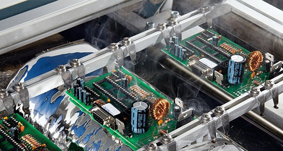 Wave soldering